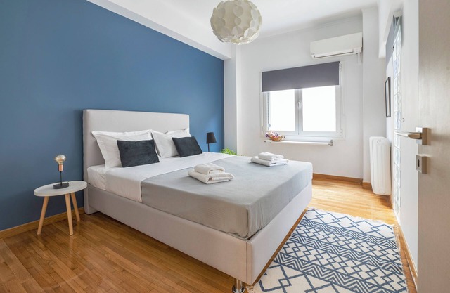 Spacious & bright 2br apt in hip Pangrati, Athens