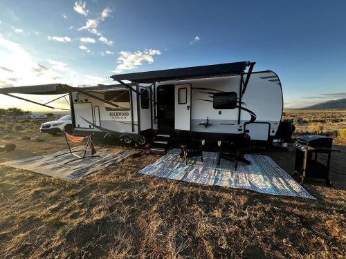 Spacious Camper on a Llama Rescue Ranch with Stunning Views near Questa, New Mexico