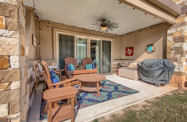 Spacious, ground floor, upscale and gated on the Guadalupe River! Pool!