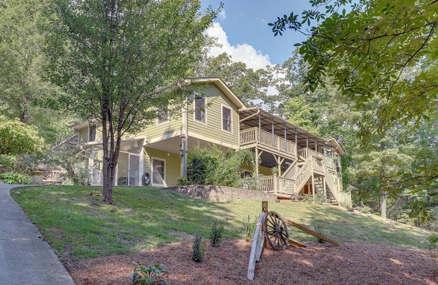 Spacious Lake Lure Family Home w/Deck & Fire Pit!