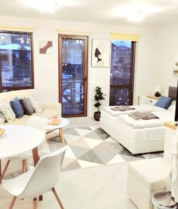 Spacious luxury studio with mountain view - SPA available