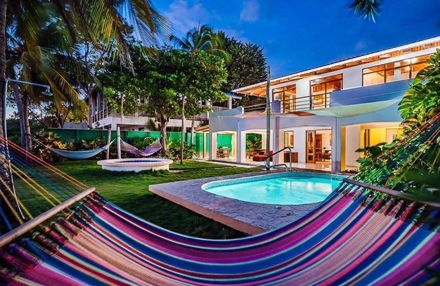 Spectacular Beachfront Villa with Private Pools on Playa Grande!