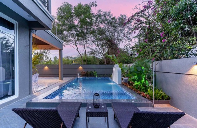 StayVista's Odessa Enclave - Mountain-View Villa with Private Pool, Balconies & Snooker Table