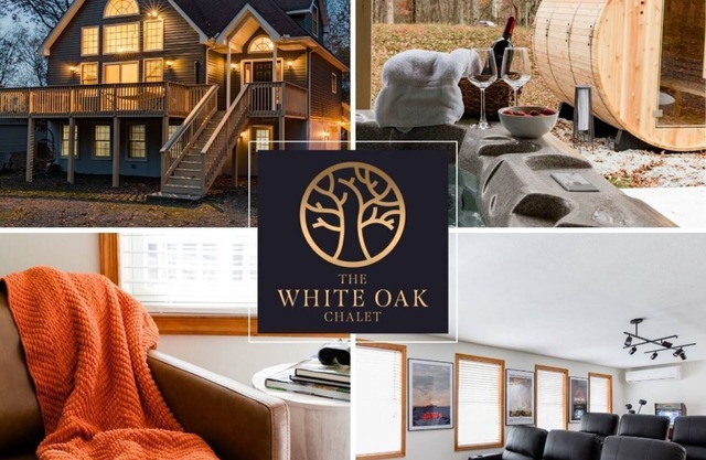 Step into Luxury by the Lake: Stunning Chalet with Hot Tub, Sauna, & Game Room