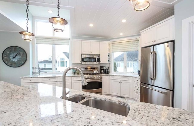 Steps to the beach from in a seaside gated community rental home. RPMS030