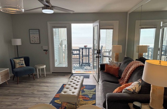 Steps to the sand sun and fun. Lower off season rates