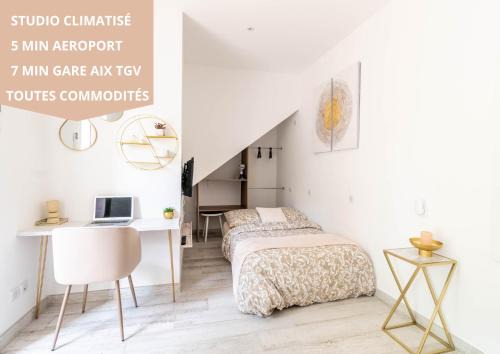 Studio à 5 min de l' aéroport et toutes commodités