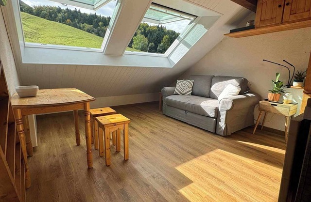 Studio 4 people facing the slopes Aillon-le-jeune