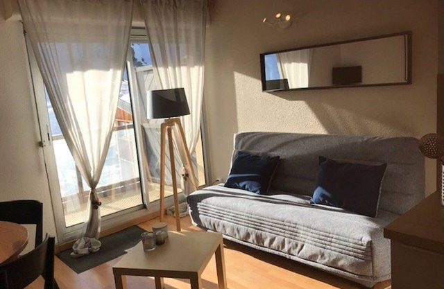 Studio cabin for 4 with balcony - La Mongie, near slopes