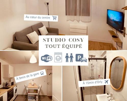 Studio cosy tout équipé, idéal