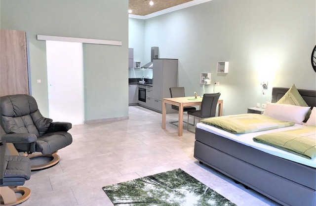 Studio flat garden view