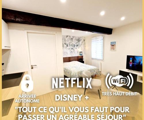 Studio fonctionnel avec Wi-Fi idéal séjour Pro ou à deux