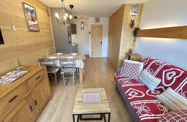 Studio in Megève with underground parking and ski locker