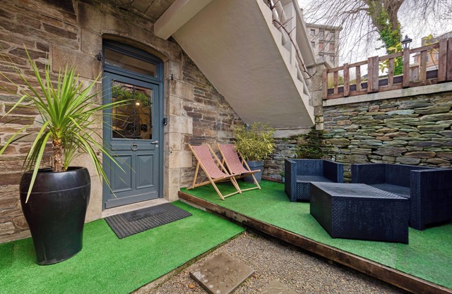 Studio Le Cocooning with garden in the heart of Lannion, calm and greenery - Double bed