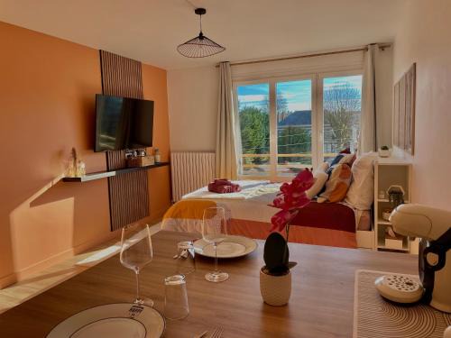 Studio lumineux au cœur d'Evreux