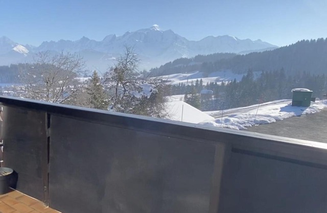 Studio lumineux avec vue sur le Mont Blanc