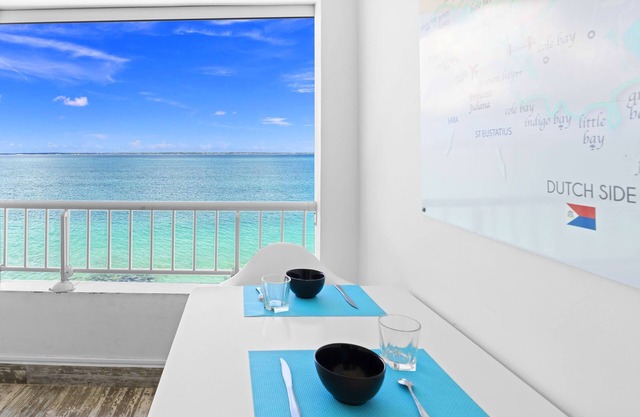 studio nine feet in the water. New condo feet in water.