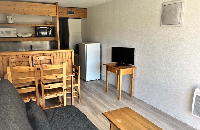 Studio pour 5 pers à Arc 2000, proche pistes, balcon, wifi et TV - FR-1-411-360