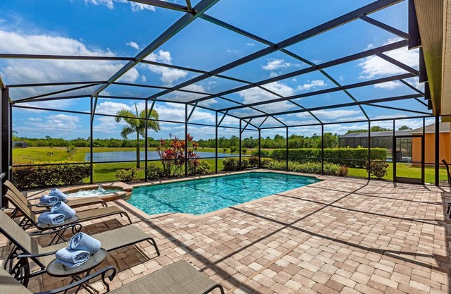 Stunning and spacious, Lake View Home with Private South Facing Pool and Spa