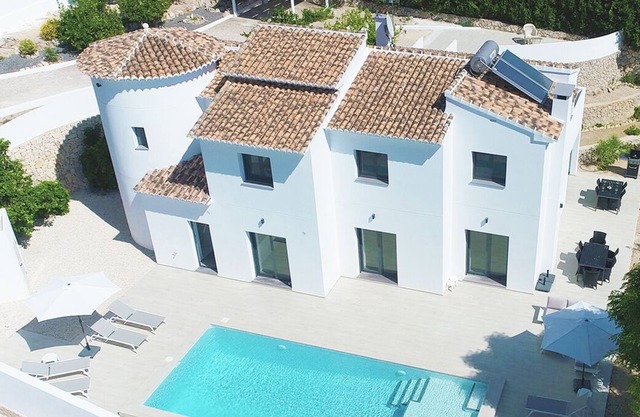Stunning new build villa with private heated pool
