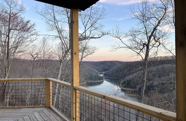 Stunning views of Center Hill Lake and mountains from this NEW build dream house