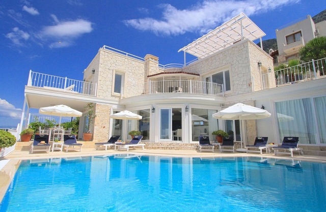 Stunning villa with Pool and Extensive Terraces Magnificent Views of Kalkan Bay.