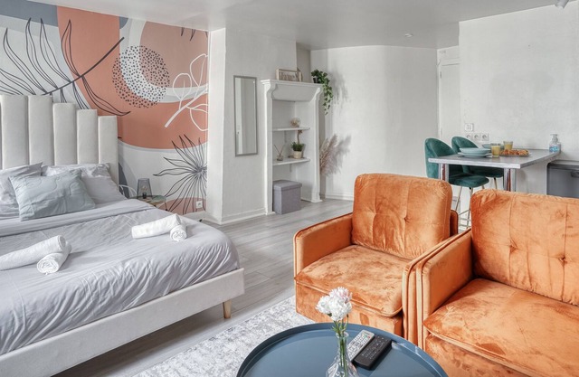 Sublime studio rénové centre-ville Gare 2pers