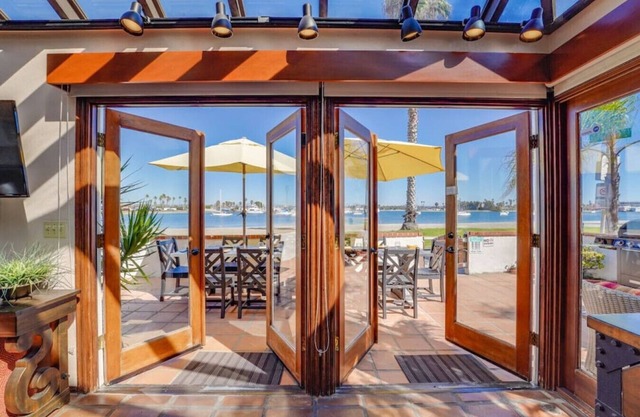 Sunny Bayfront Villa, Eclectic Single-Family Home