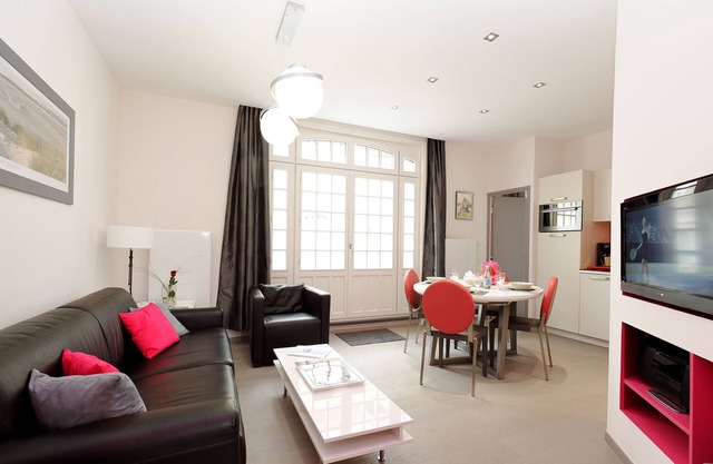 Superb luxury T3 in Touquettoise villa with parking and wifi