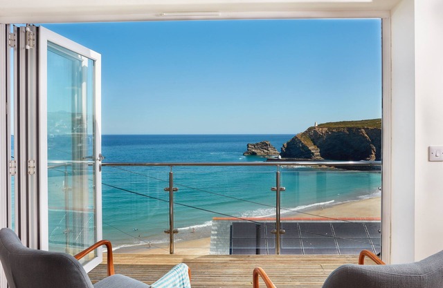 Superbly appointed accommodation, and a soothing hot tub on the decked balcony.