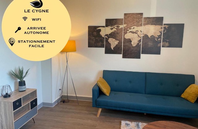 T2 4 pers face gare SNCF Appart Hotel le Cygne 4