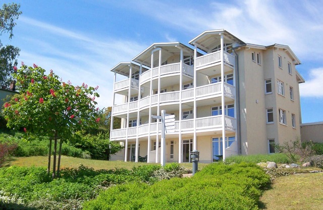 Terrace, free use of the AHOI adventure pool and sauna - Sea view apartment 12