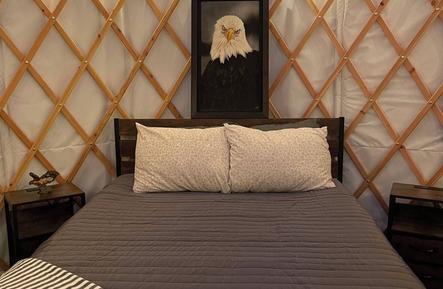 The Eagles Nest yurt just outside of town