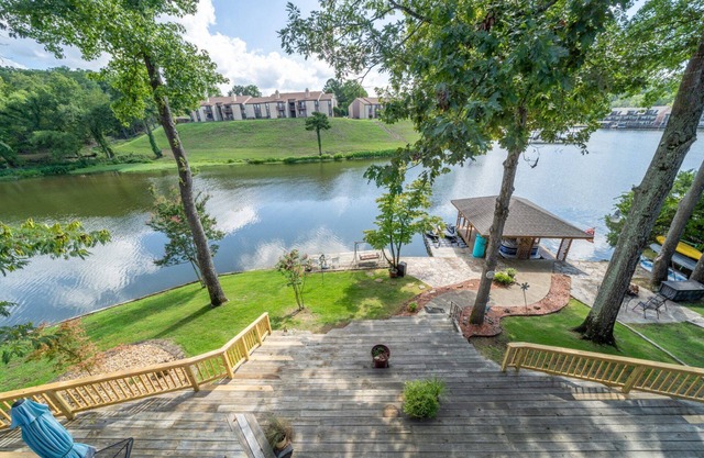 The Early Favorite: Spacious Lakefront Retreat with Private Dock, Water Access Game Room, and Views!