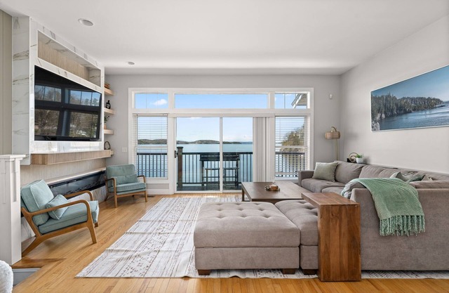 The Eastside ~ Modern Coastal Getaway w/Pool, Private Beach, Sauna and Dock