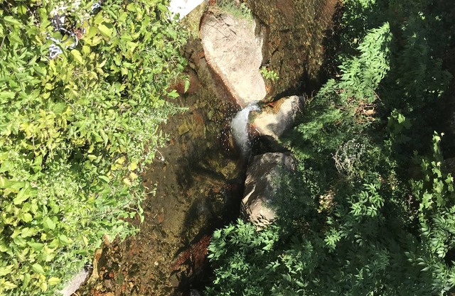 The house in front of the creek