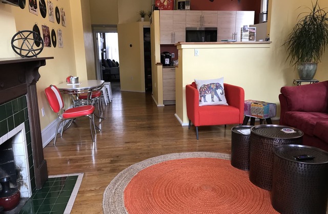 The Slanted House … retro vibes + cozy comforts!