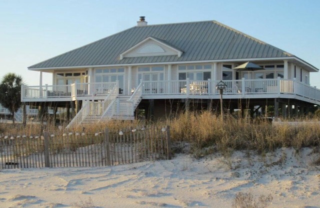 THIS LOVELY HOUSE overlooking the gulf is one of the island's most charming accommodations.
