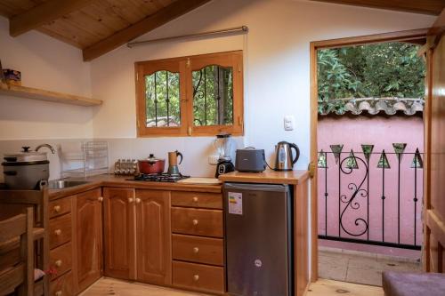 Tiny house con tina medicinal