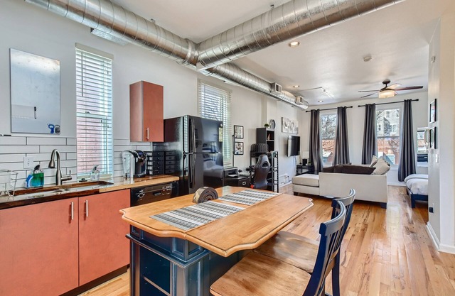 Top-Floor Historic LoHi Studio, Private Entry, Deck, Laundry