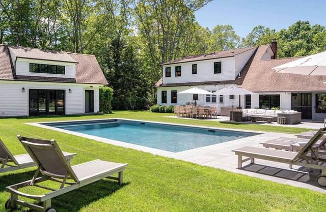 Traditional-style home with pops of patterns and vibrant colors, private.