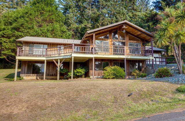 Tree-Lined Gold Beach Retreat w/Multiple Decks!