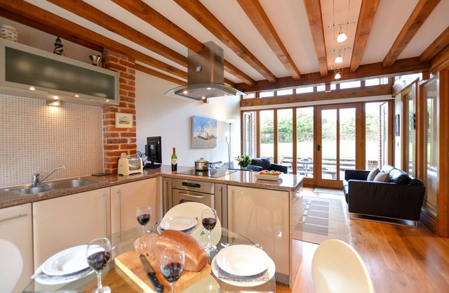 TWO CHANTRY BARNS, ORFORD, pet friendly in Orford