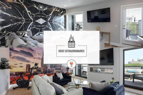 Two Townhomes- Rooftop Lounges- Hot Tub- Game Room