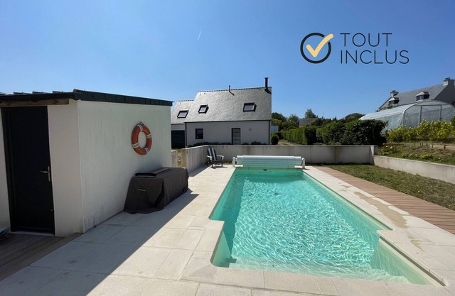 TY KREIZH - New house with swimming pool near the sea