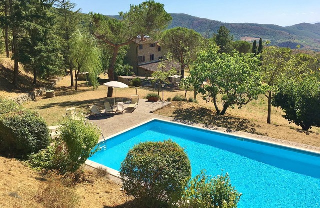 Typical house with large pool and lovely views