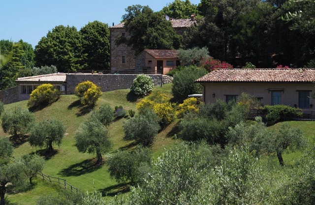 Ulivo, painted apartment in a farmhouse 10 minutes driving from Perugia downtown