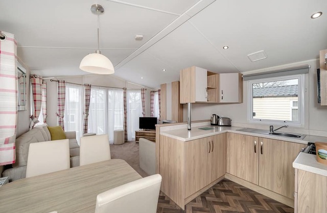 Ultra modern caravan with one master double with en suite W.