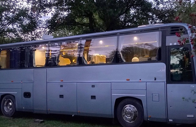 Unique and unusual: "Iliade" bus in a green and relaxing environment