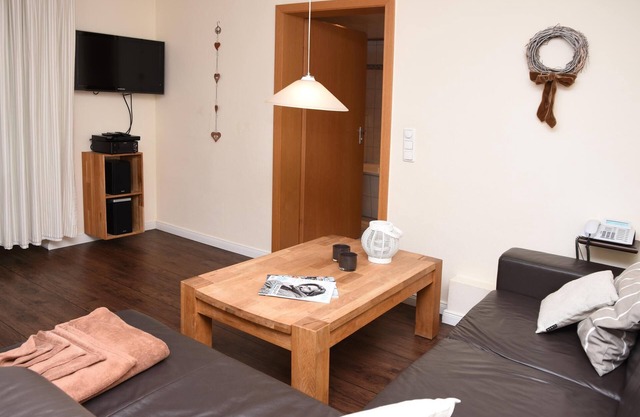 Unsere 4 Ferienwohnung Blaumeise Bietet auf 50 m² Platz für bis zu 4 Personen